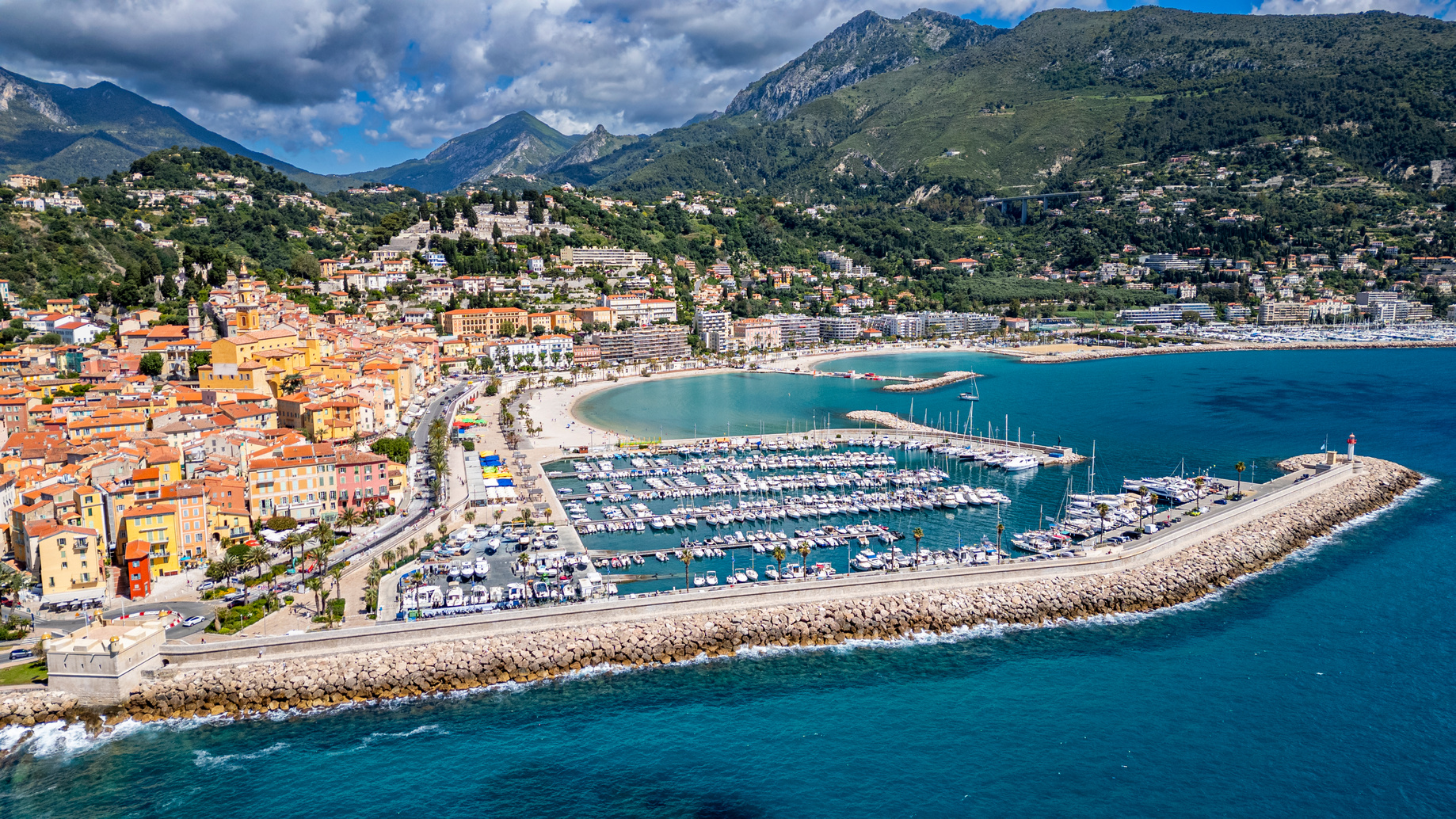 Scenic view of the south of france